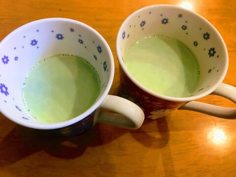 ホット抹茶ミルク